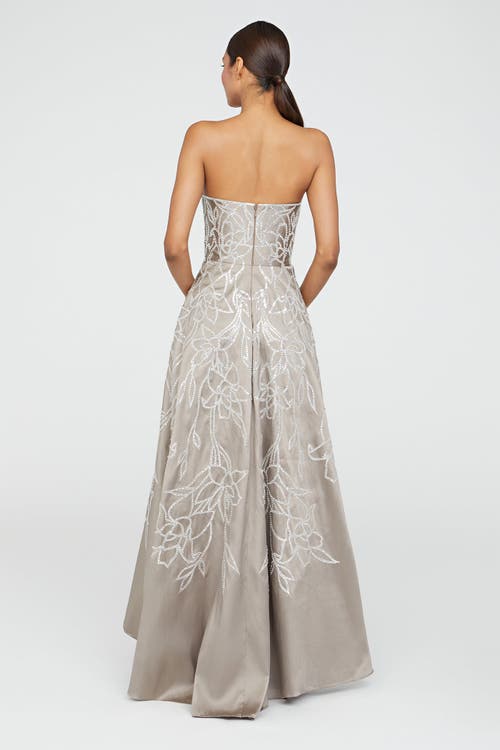 Theia Pamela Embroidered Gown
