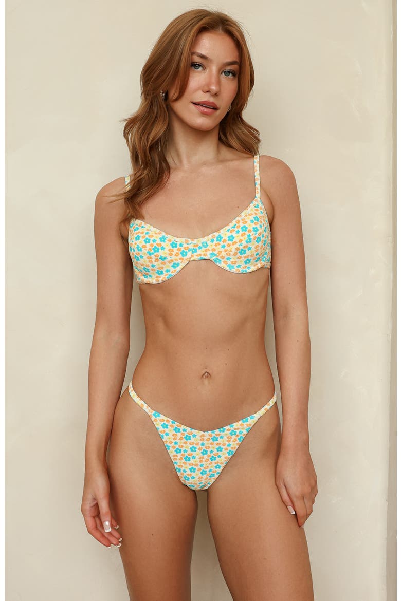 Fiji Thong Bikini Bottom, Alternate, color, Tropicana