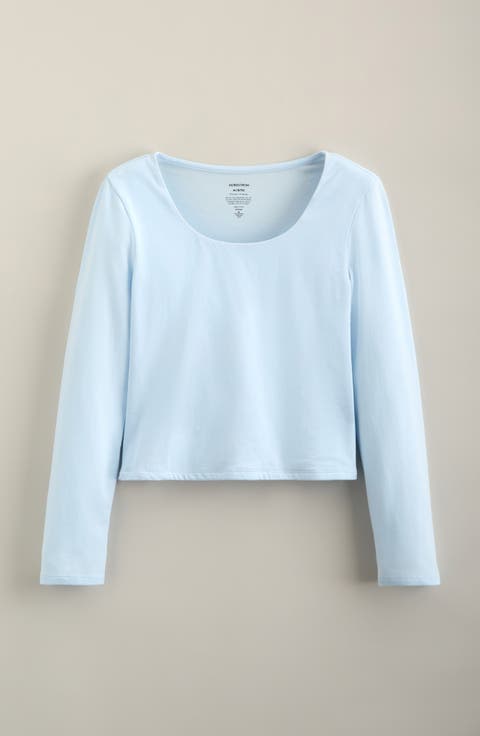 Kids' Cotton Scoop Neck T-Shirt