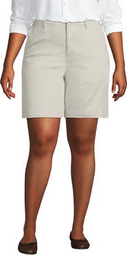 Lands' End Plus Size Classic 7" Chino Shorts
