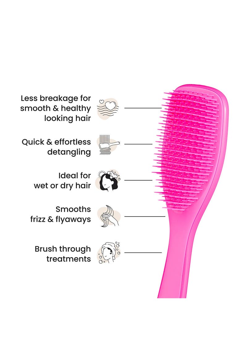 Ultimate Detangler Hairbrush - Straight to Wavy, Alternate, color, RUNWAY PINK