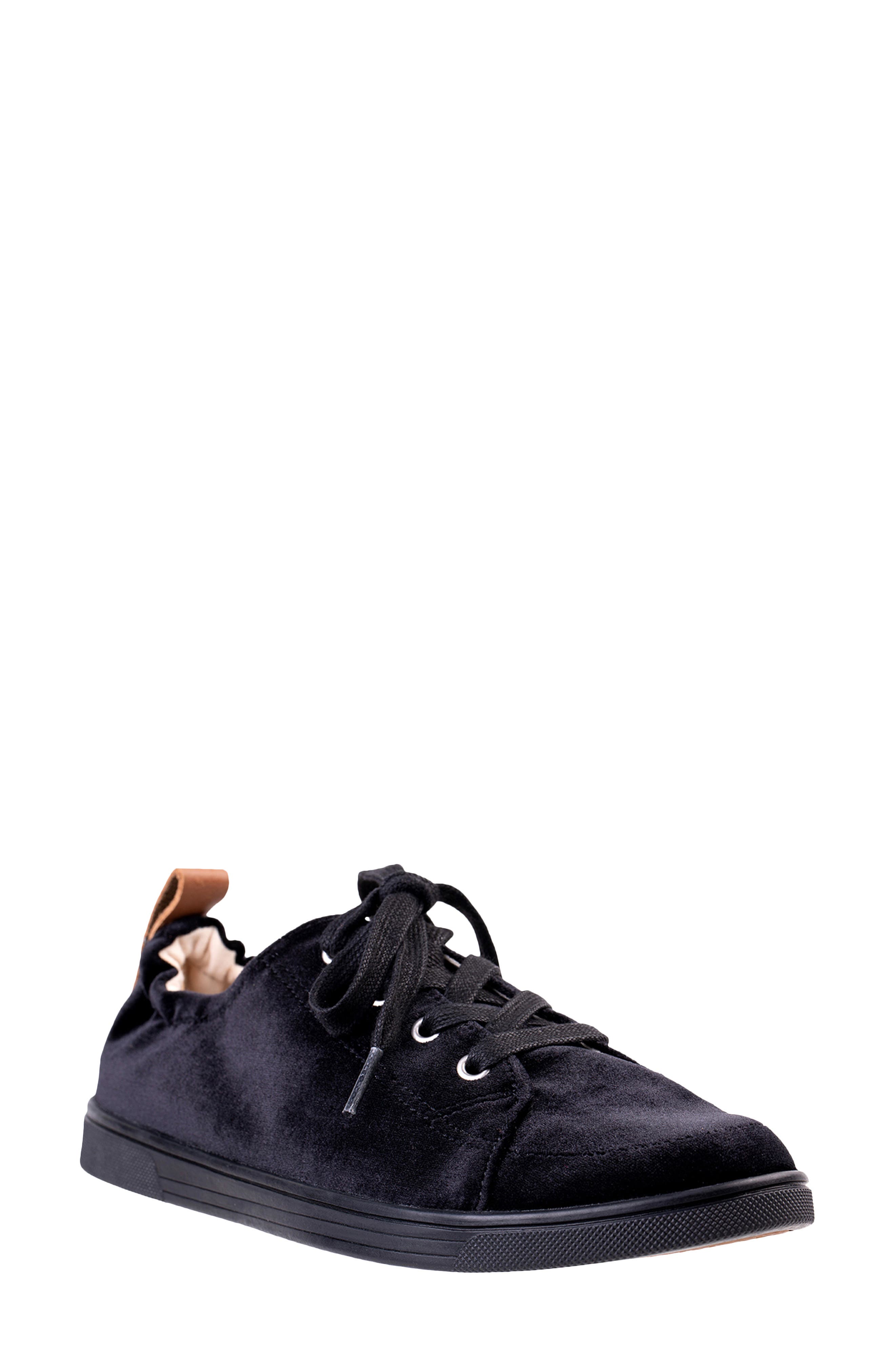 Santa Clara Betta Sneaker, Main, color, BLACK