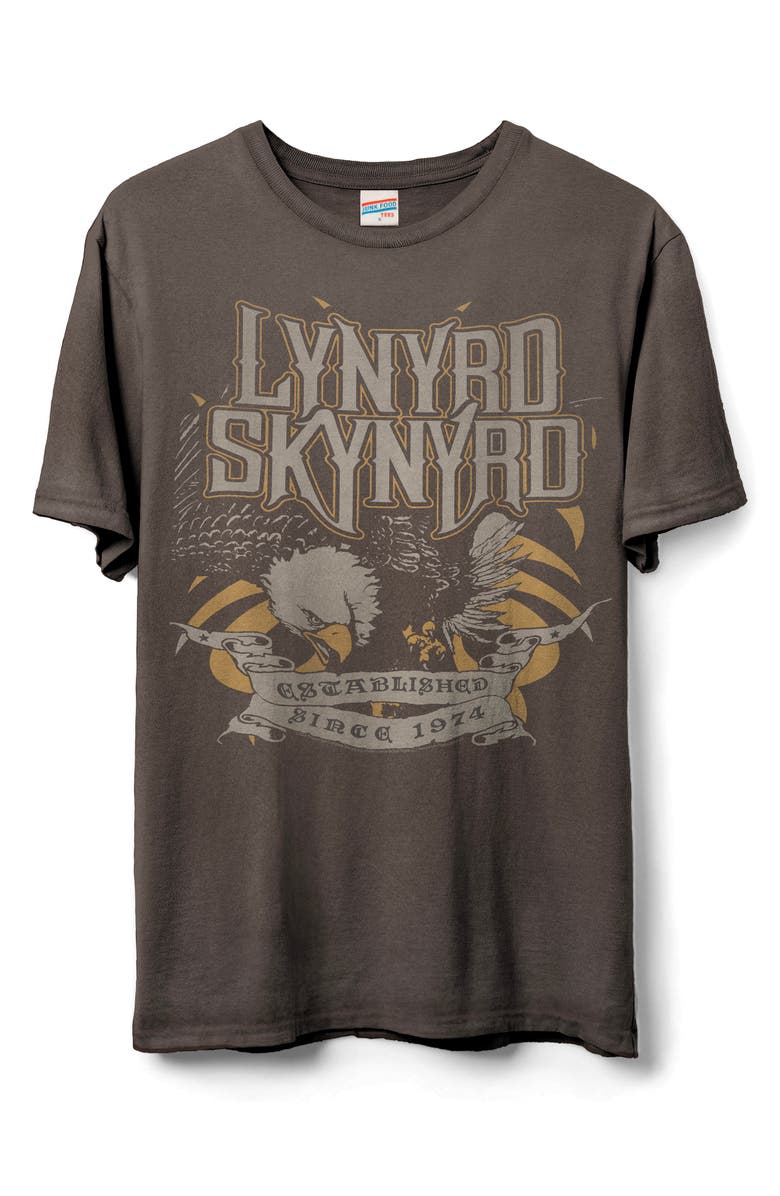 Junk Food Lynyrd Skynyrd Graphic T-Shirt, Main, color, Coffee