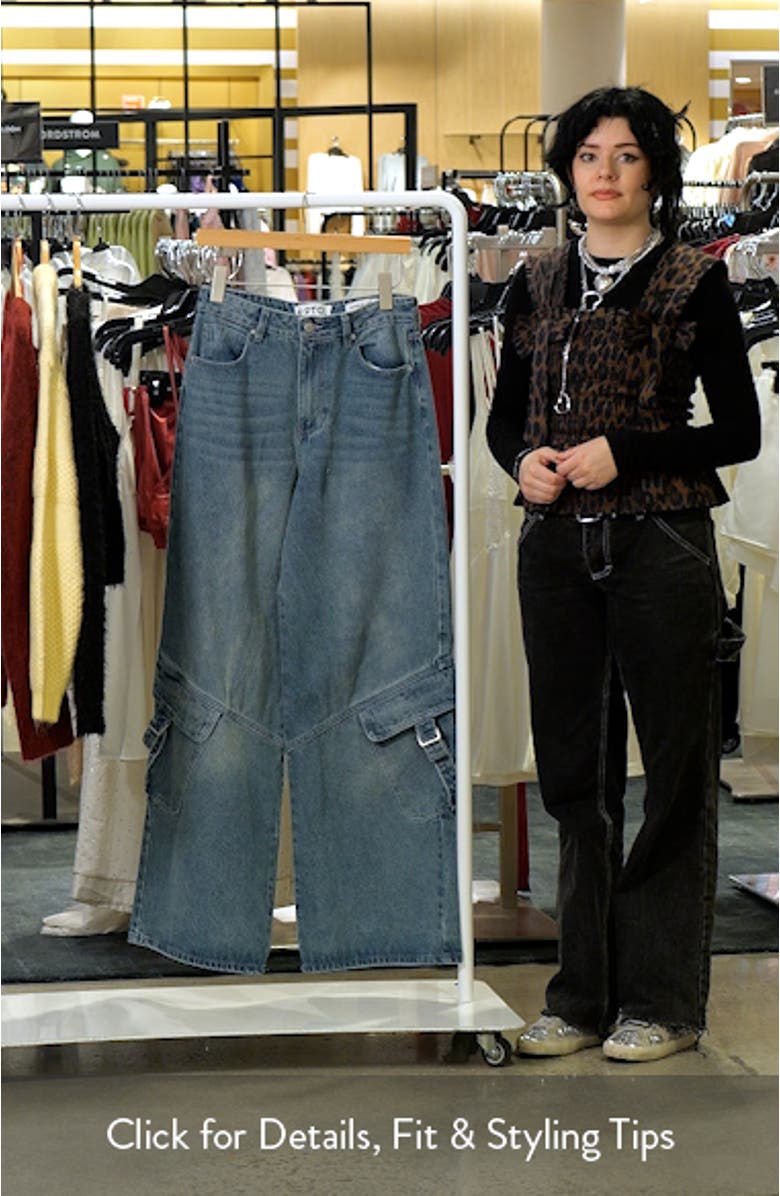 High Waist Baggy Cargo Jeans, sales video thumbnail