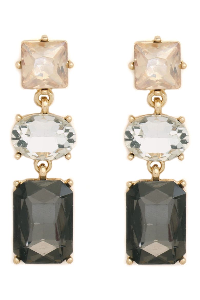 Allie Drop Earrings, Main, color, SMOKE