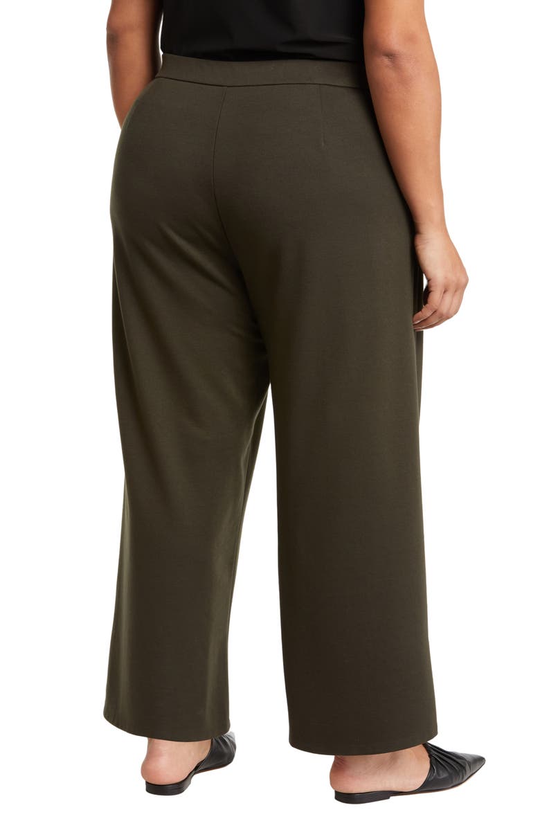 Eileen Fisher High Waist Crop Wide Leg Pants, Alternate, color, Wdlnd