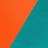  Orange/ Sea Glass