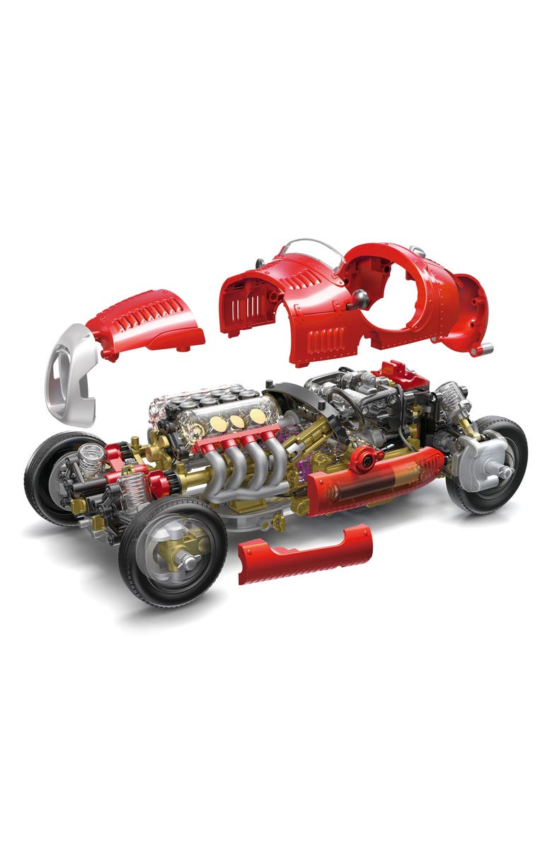 Thames & Kosmos V8 Race Car Motorized Model Car, Alternate, color, 