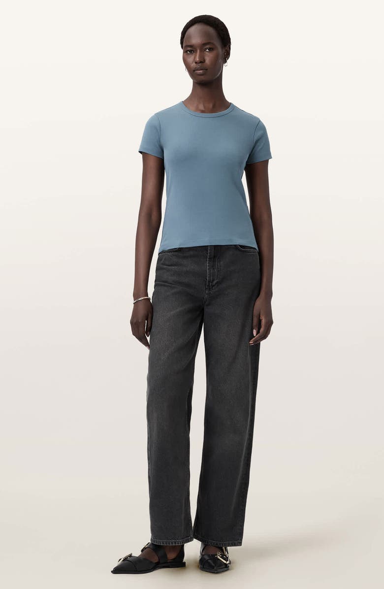 AllSaints Stevie Cotton T-Shirt, Alternate, color, Pale Blue