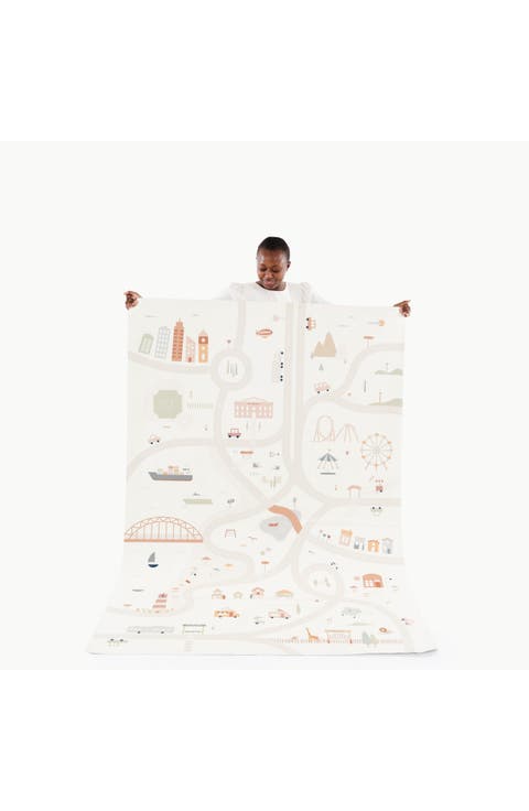 Uptown Print Leather Play Mat