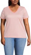 Lands' End Supima Cotton V-neck T-Shirt