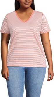 Lands' End Supima Cotton V-neck T-Shirt