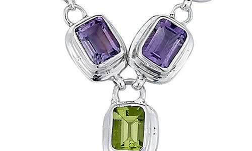 Samuel B. Amethyst Peridot Y-necklace In Multi