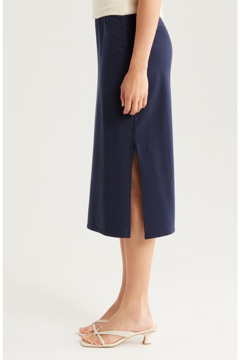 Knit Pencil Skirt, Alternate, color, NAVY BLAZER