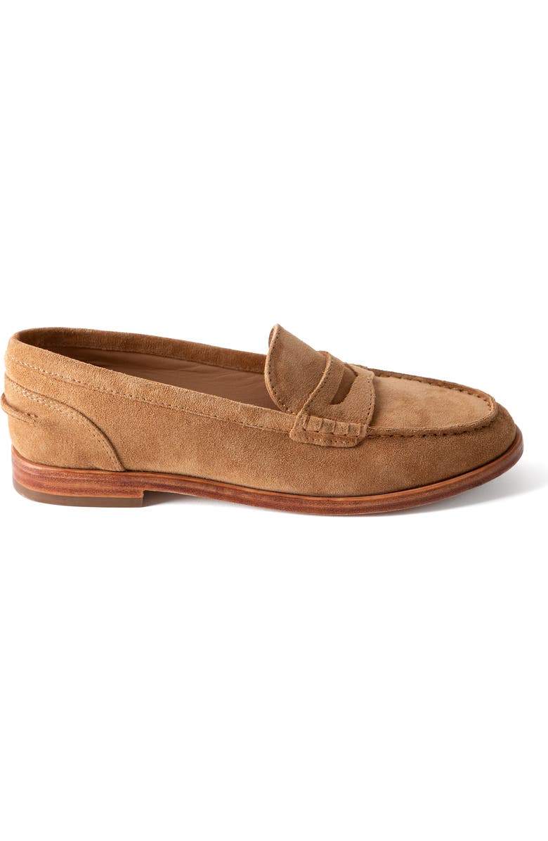 Fortress Daphne Loafer, Alternate, color, Caramel Suede