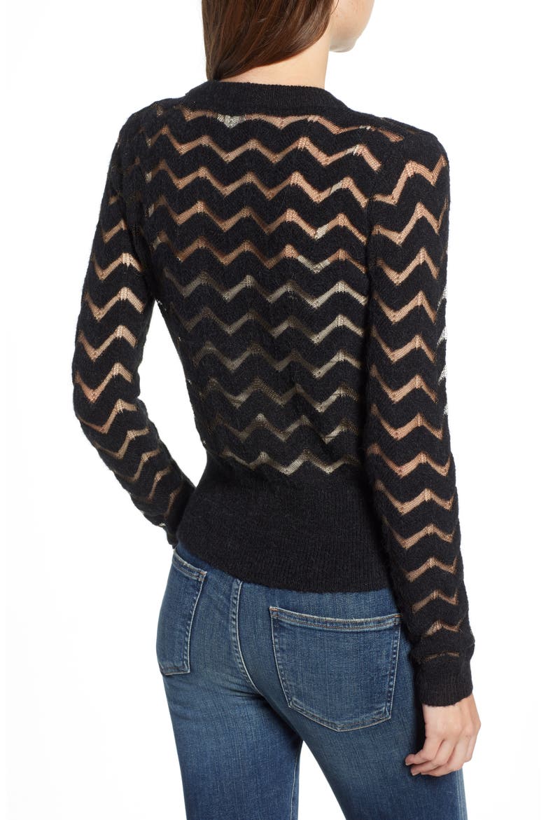 Easy Stripe Pullover, Alternate, color, BLACK