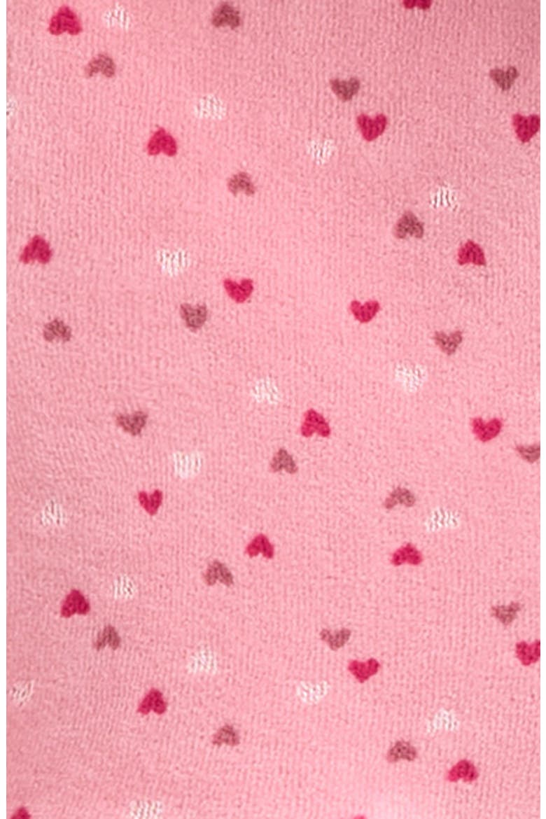 Velour Zip Hoodie & Pants Set, Alternate, color, PINK PRINCE FLUTTER HEARTS