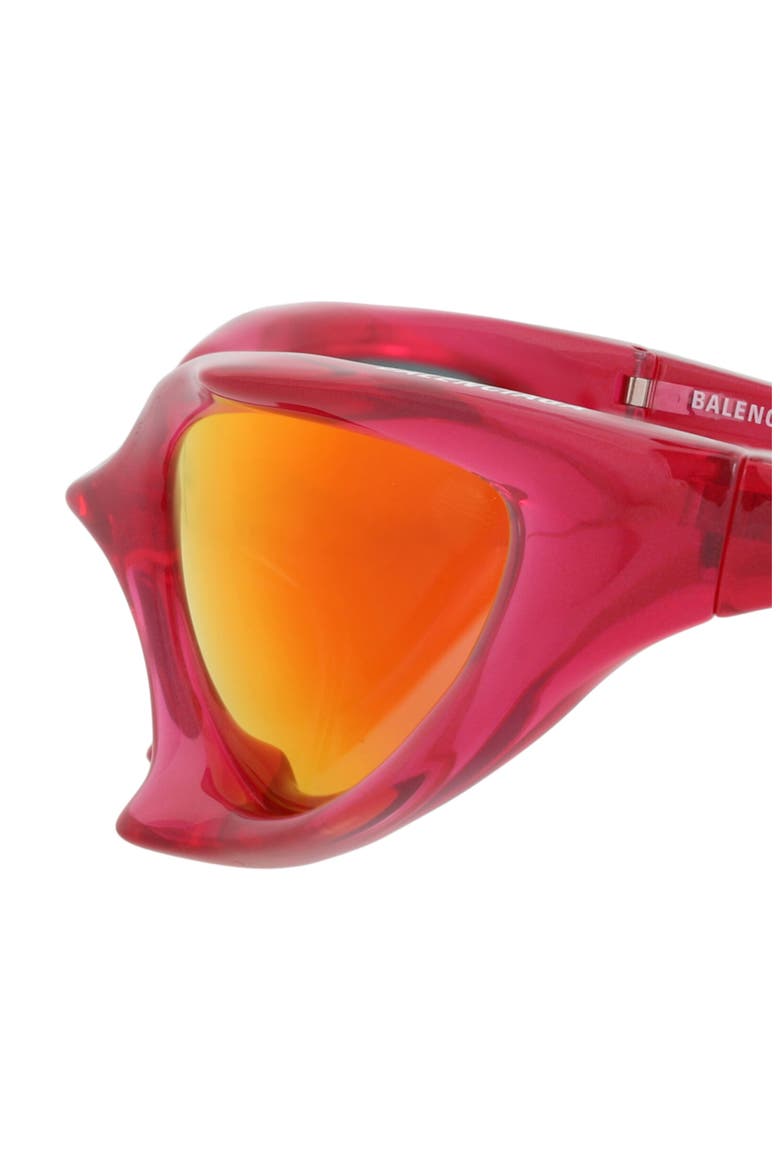 67mm Shield Sunglasses, Alternate, color, RED RED RED
