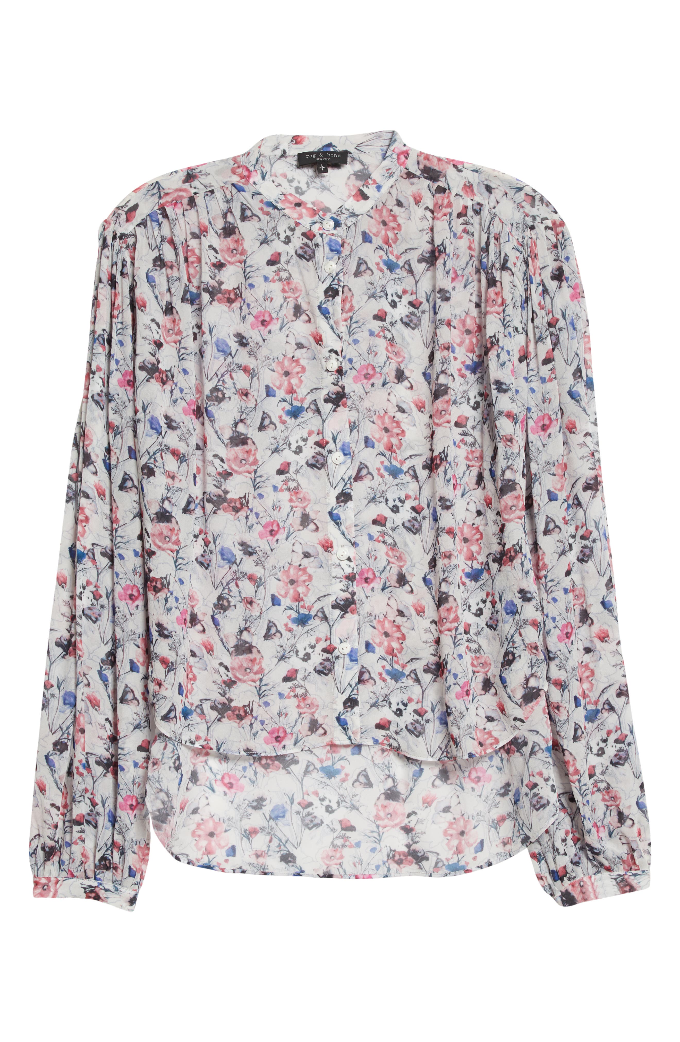 rag & bone Sabrina Floral High-Low Shirt (Women) | Nordstromrack