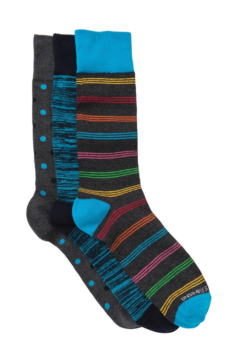 UNSIMPLY STITCHED Crew Socks - Pack of 3, Main, color,