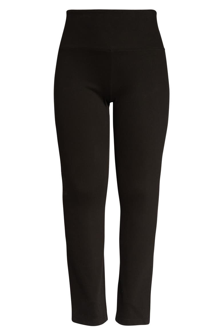 'Lyssentials Straight Leg Jeggings, Alternate, color, BLACK
