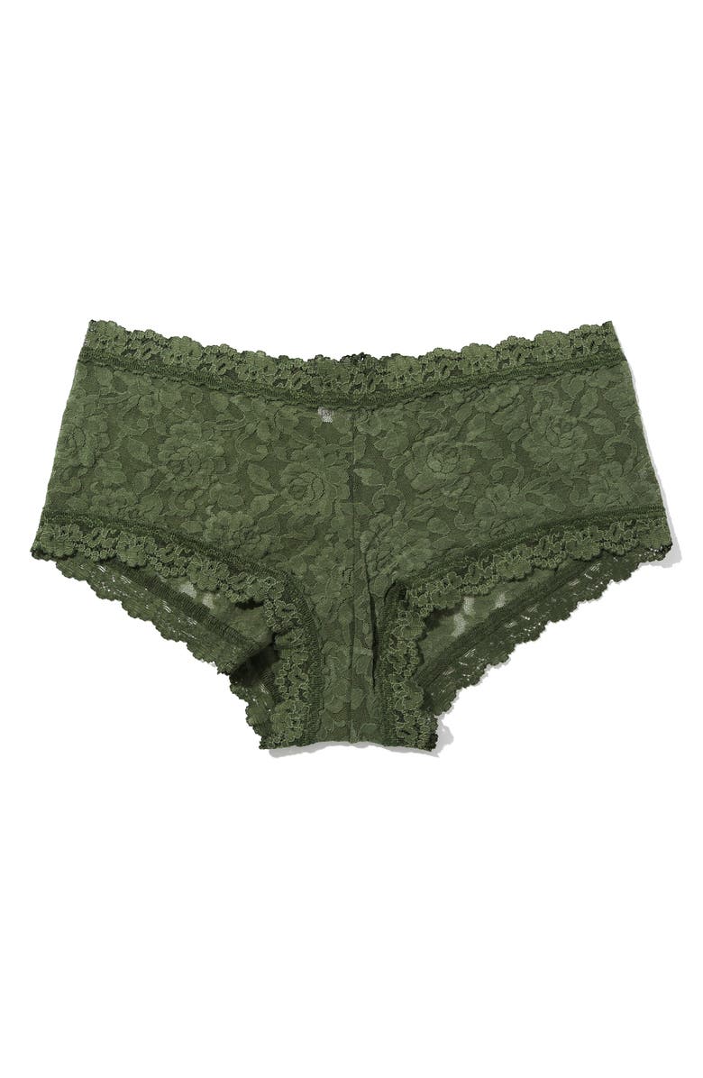 Hanky Panky Signature Lace Boyshorts, Alternate, color, Herb Green