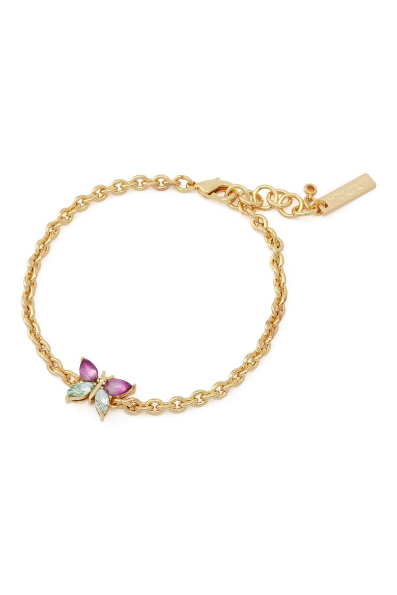Butterfly Flex Bracelet, Alternate, color, GOLD