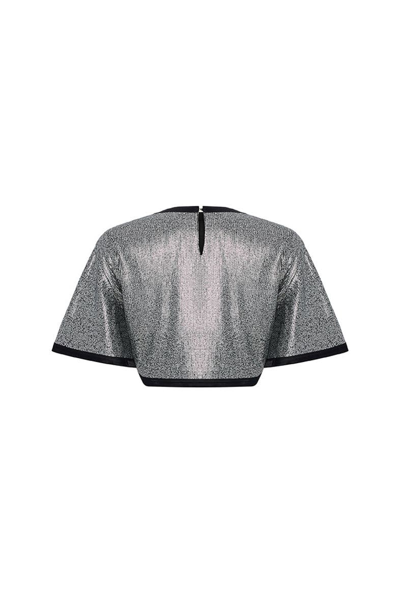 Sequin Top, Alternate, color, Black