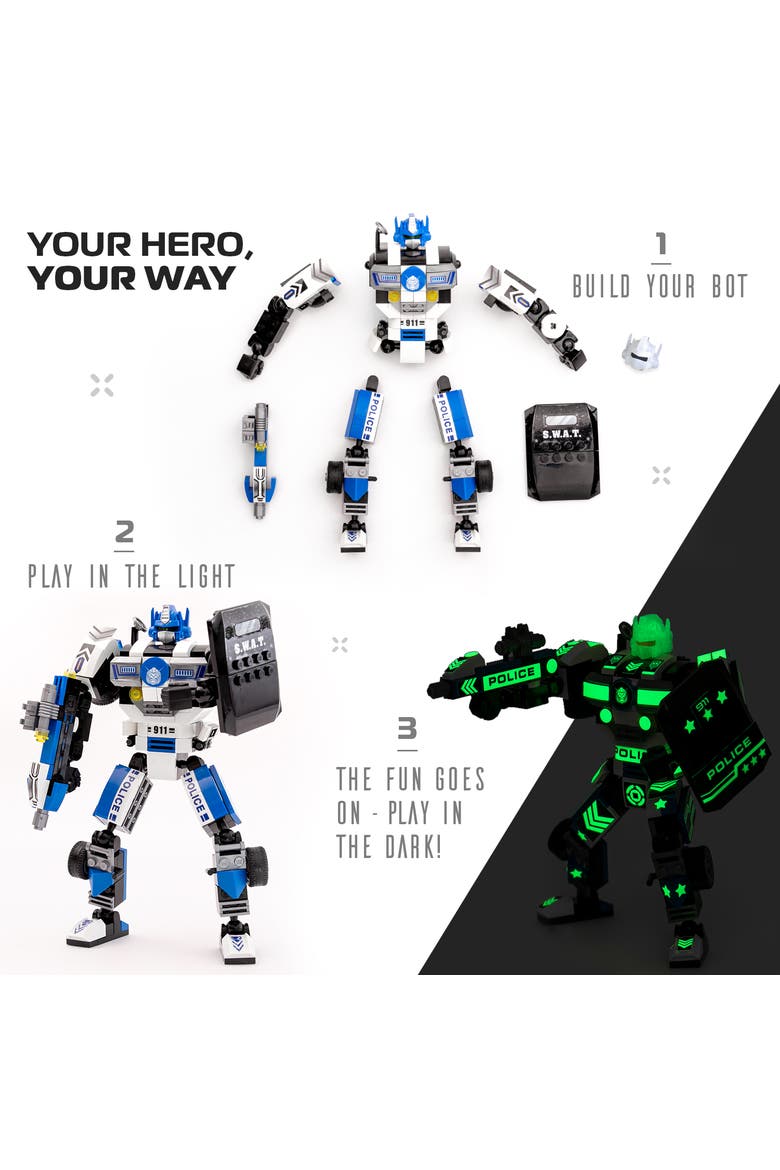Robotryx Police Voltroid, Alternate, color, Blue