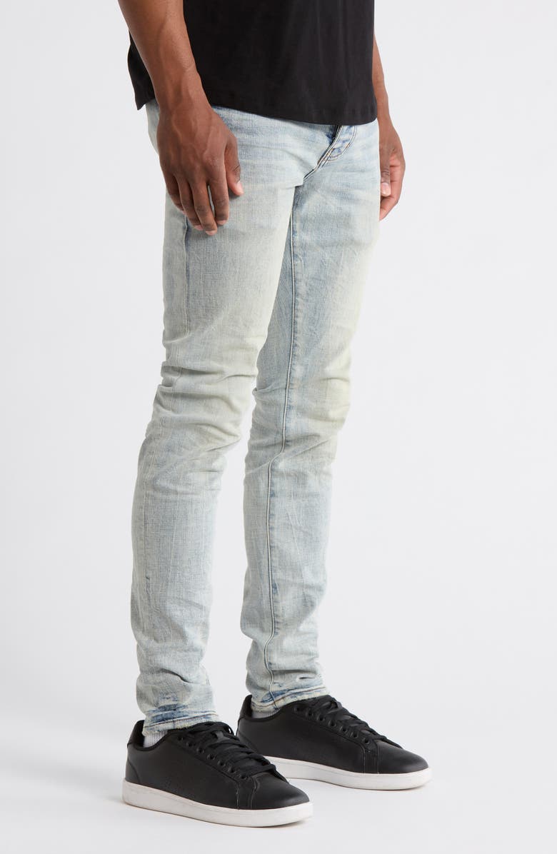 PURPLE BRAND P001 Fade Down Skinny Jeans, Alternate, color, Light Indigo