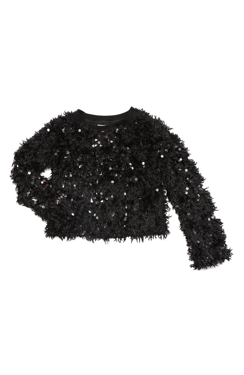 MIA New York Kids' Sequin Texture Sweater, Main, color, 