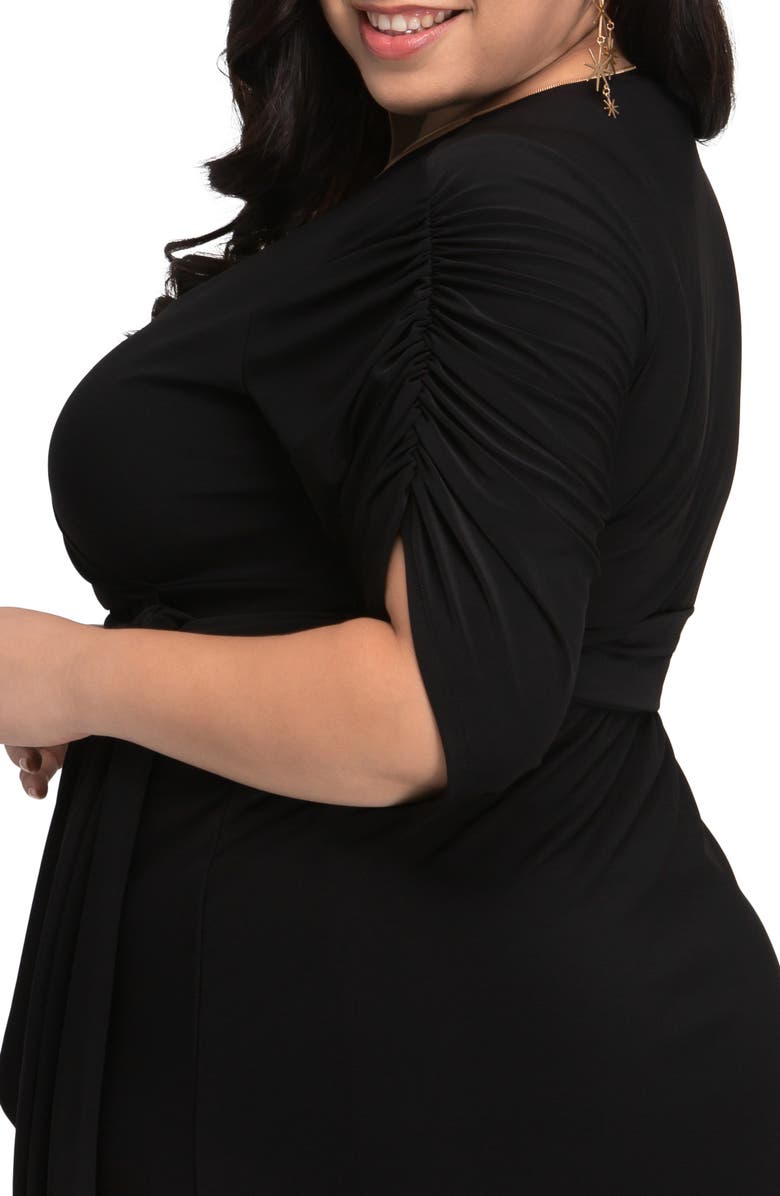 Kiyonna Eden Faux Wrap Dress, Alternate, color,