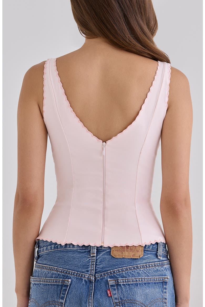 Sophine Embroidered V-Neck Top, Alternate, color, PINK