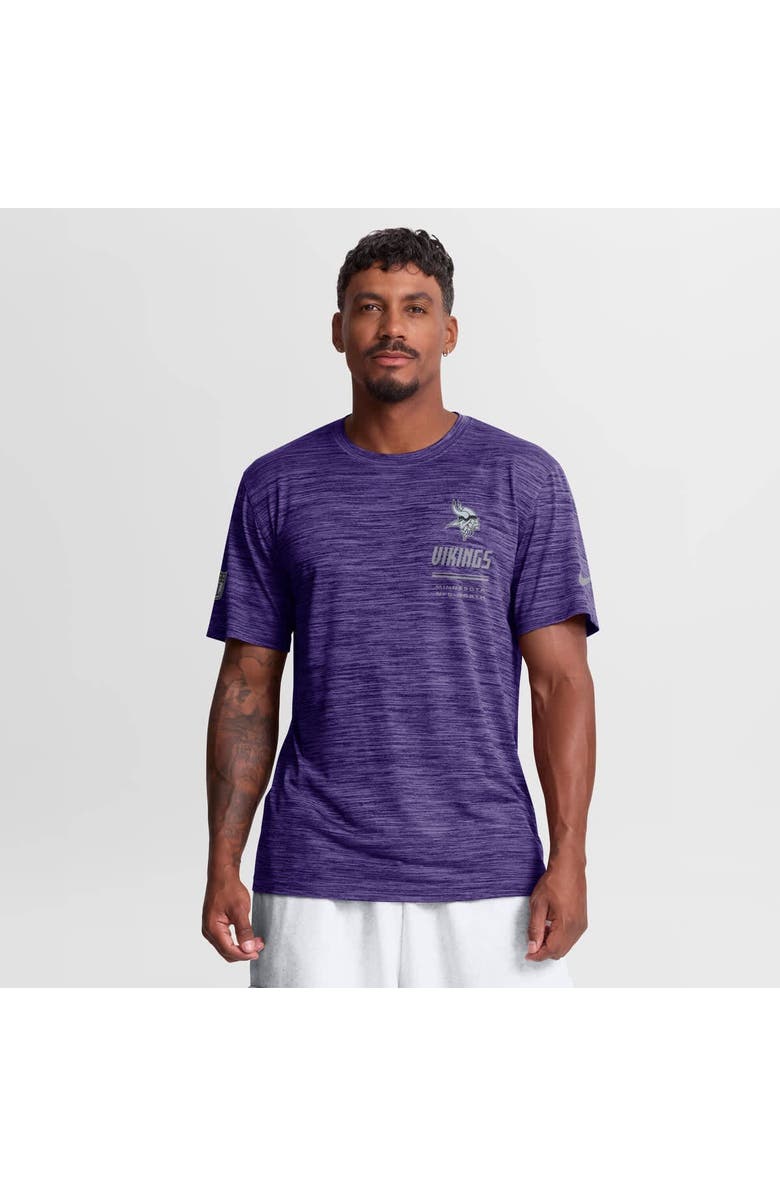 Nike Men's Nike Purple Minnesota Vikings Sideline Double Covered Dri-FIT Velocity T-Shirt, Main, color, Purple