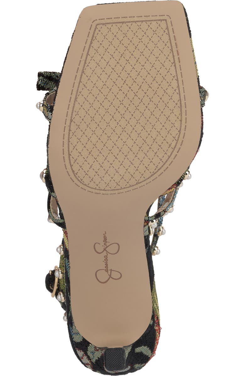 Jessica Simpson Loelva Studded Strappy Sandal, Alternate, color, Black Multi