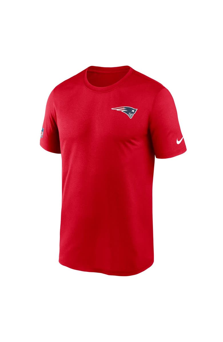 Nike Men's Nike Red New England Patriots Sideline Legend Small Logo Dri-FIT T-Shirt, Alternate, color, Red