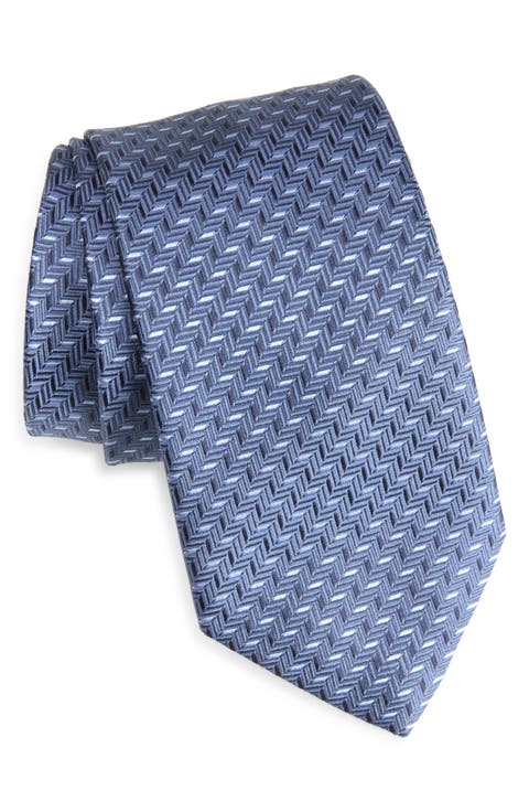 Geometric Silk Tie