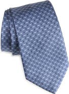 Canali Geometric Silk Tie