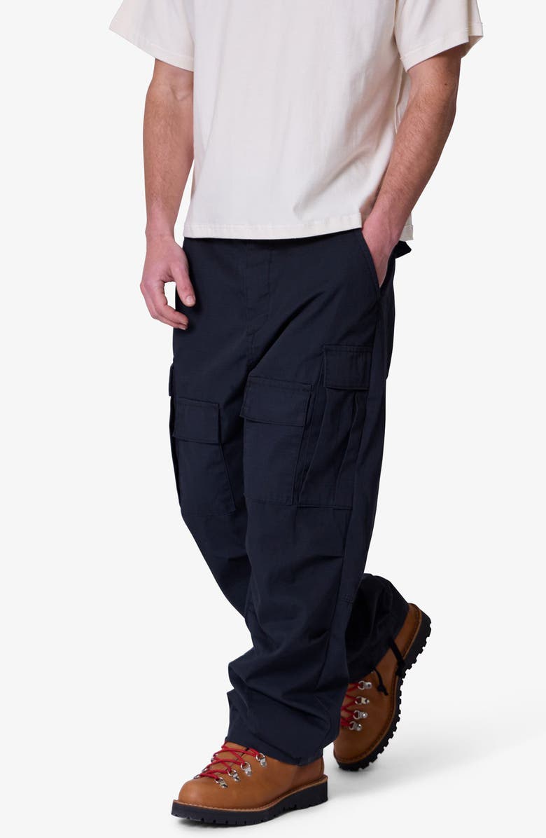 mnml Ultra Baggy Ripstop Cargo Pants, Alternate, color, Black