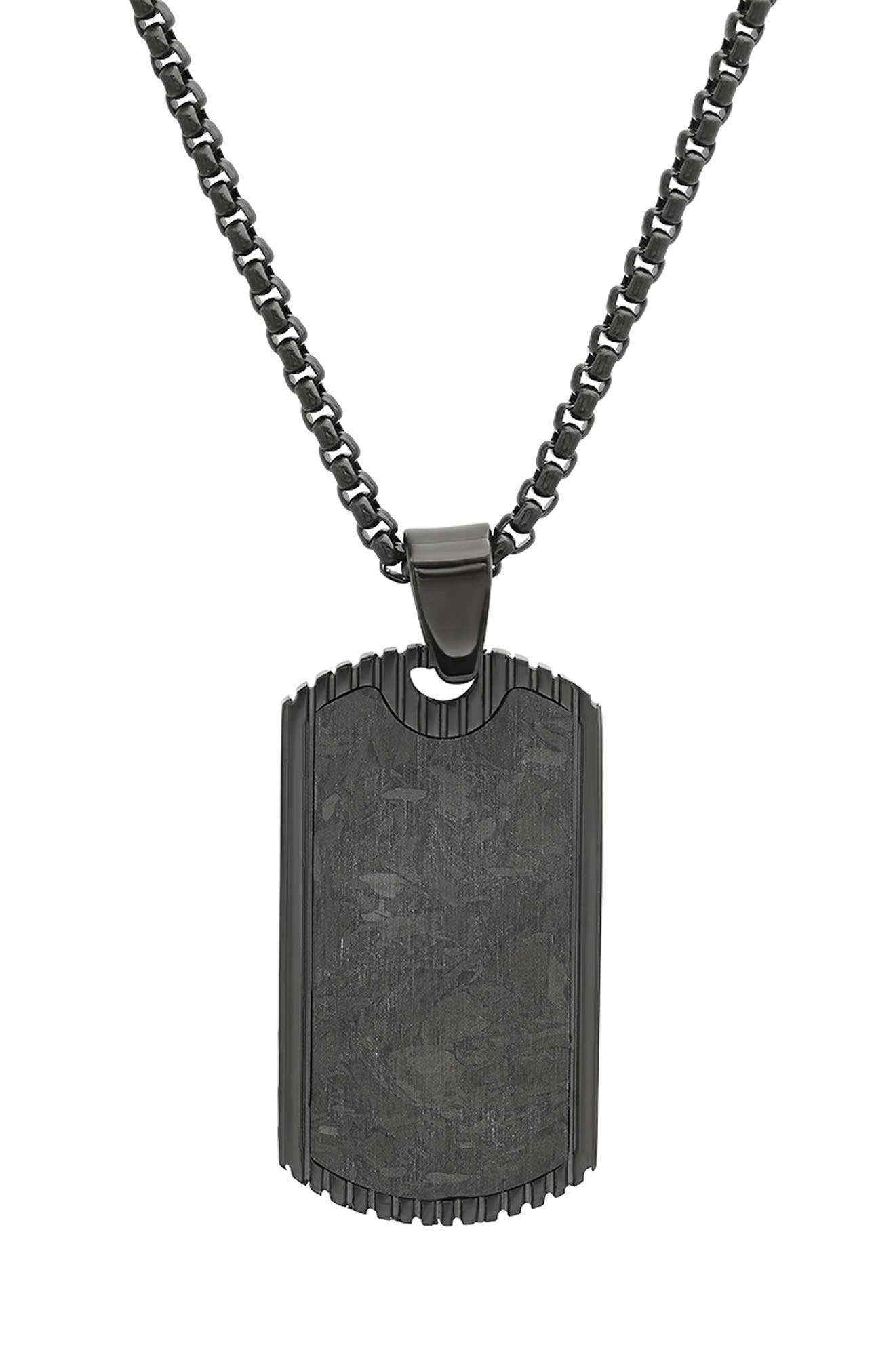 HMY JEWELRY Men's Dog Tag Necklace