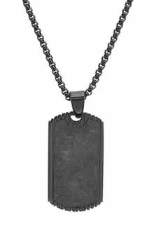 HMY JEWELRY Men's Dog Tag Necklace