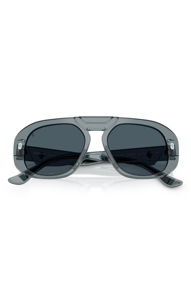 Scuderia Ferrari 54mm Pillow Sunglasses, Alternate, color, Ocean / Light Blue