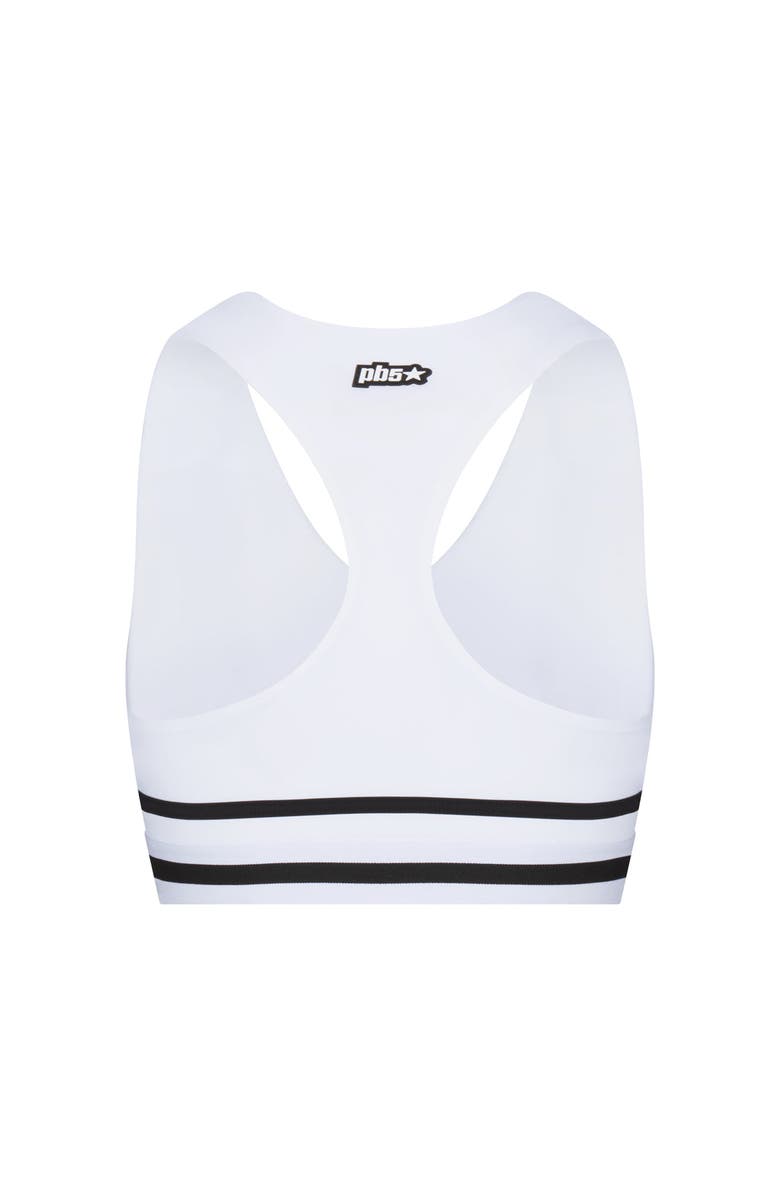 PB5star Heritage Bra Top, Alternate, color, White-Black