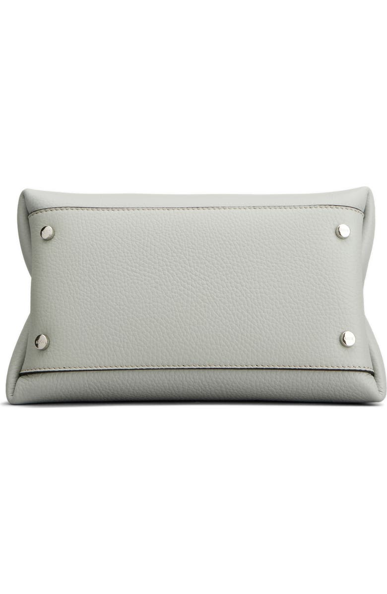 Tod's Micro Leather Top Handle Bag, Alternate, color, Grey Natural