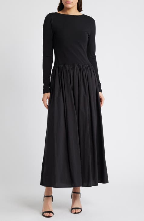 Nordstrom long black dress hotsell