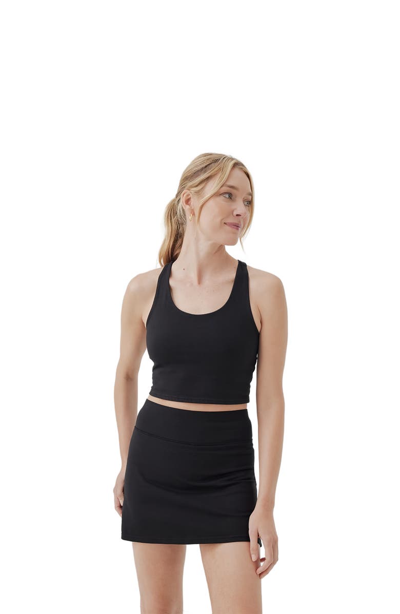 Pact On the Go-To Crop Tank, Alternate, color, Black