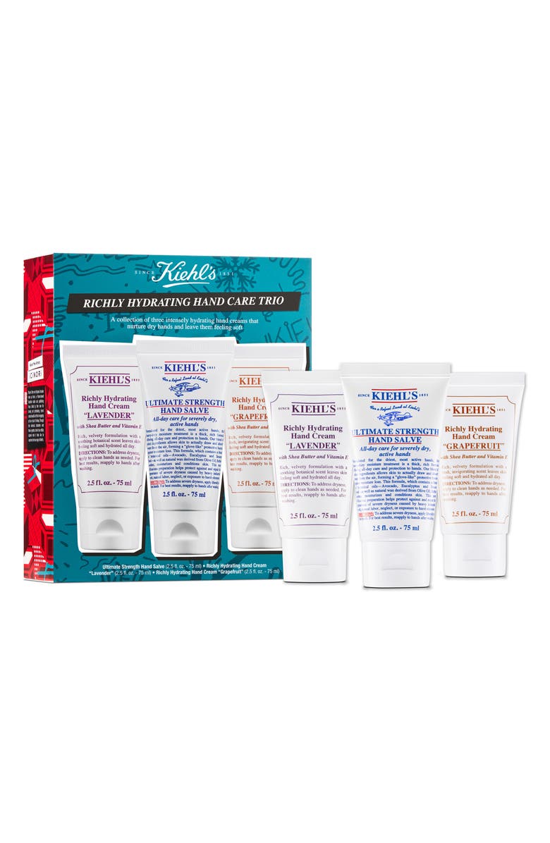 Kiehl's Since 1851 Richly Hydrating Hand Care Trio $58 Value, Main, color,