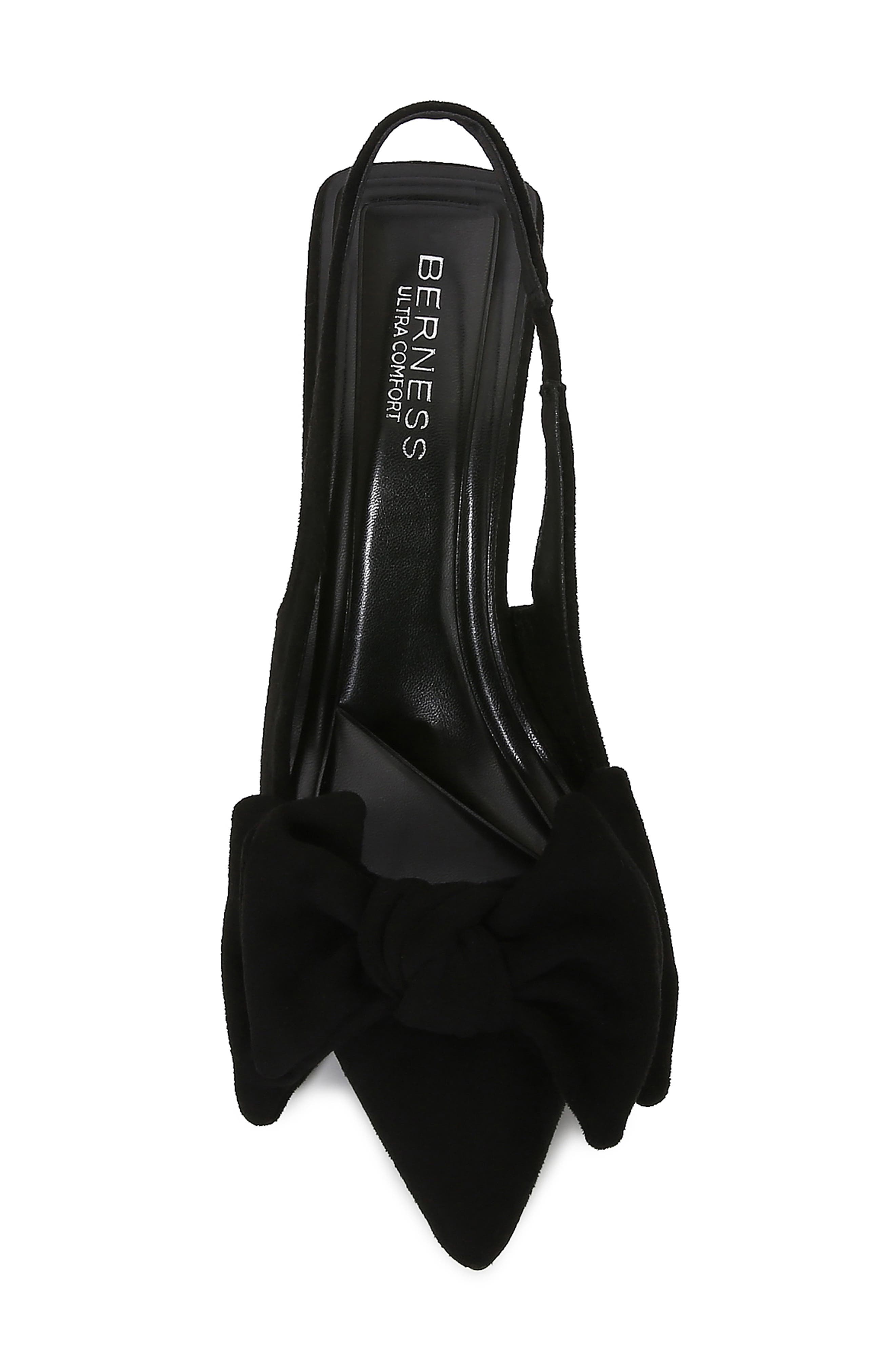 BERNESS Christie Bow Slingback Pump, Alternate, color, Black