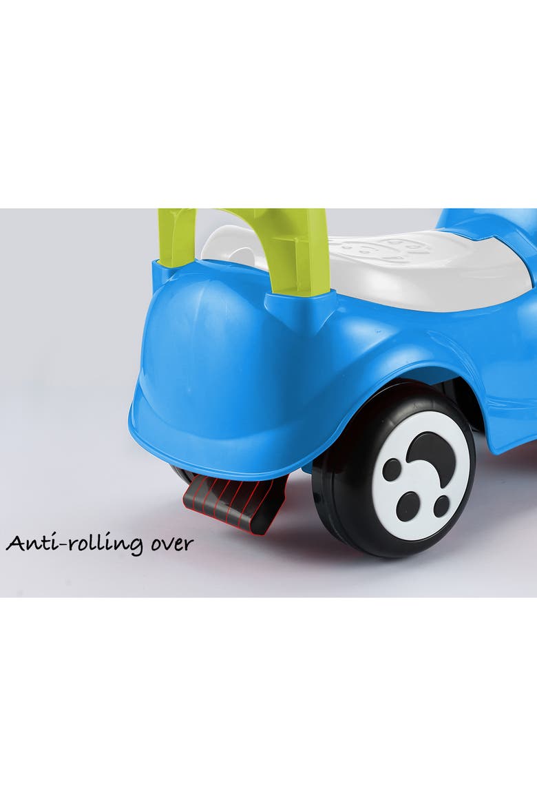 Push & Ride Racer Car Ride On, Blue, Alternate, color, Multicolored