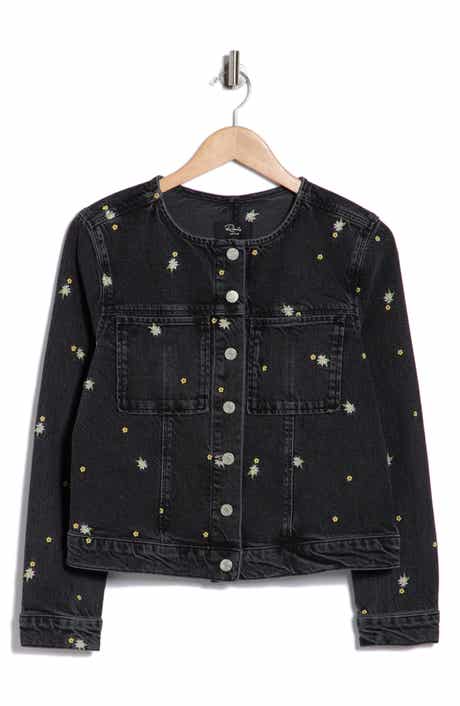 Rails Lido Floral Embroidered Denim Jacket